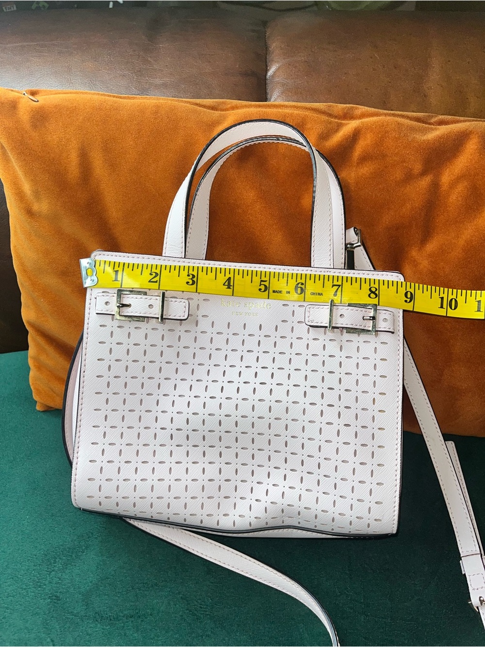 kate spade Pink Perforated Leather Tote - Picture 15 of 15